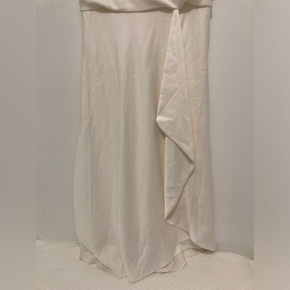 Melonie T Ivory Dress Women’s Size 8 Cowl Neck Flowy Silky Elegant NWT - Picture 6 of 15